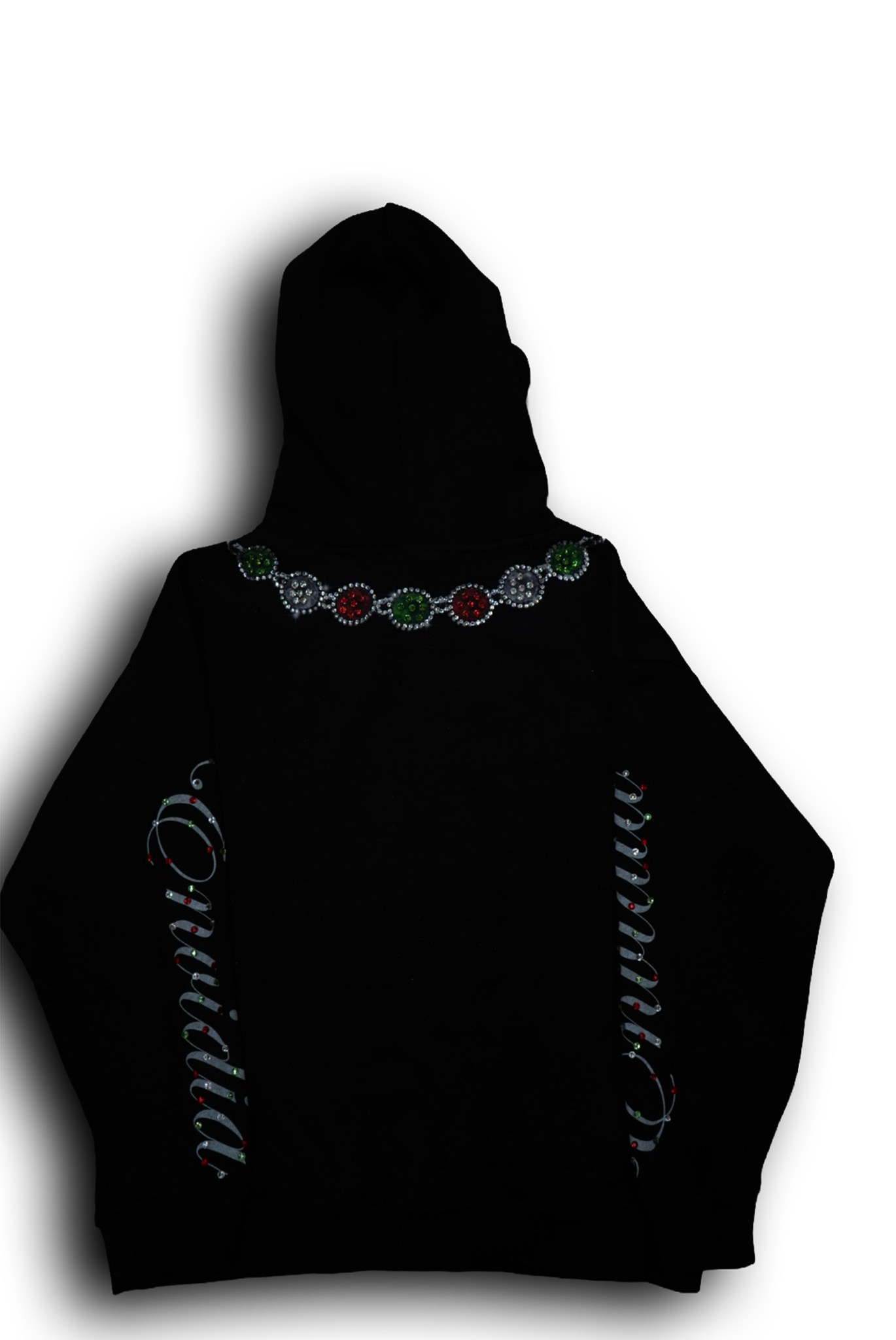 ENVIDIA CHAIN RHINESTONE HOODIE